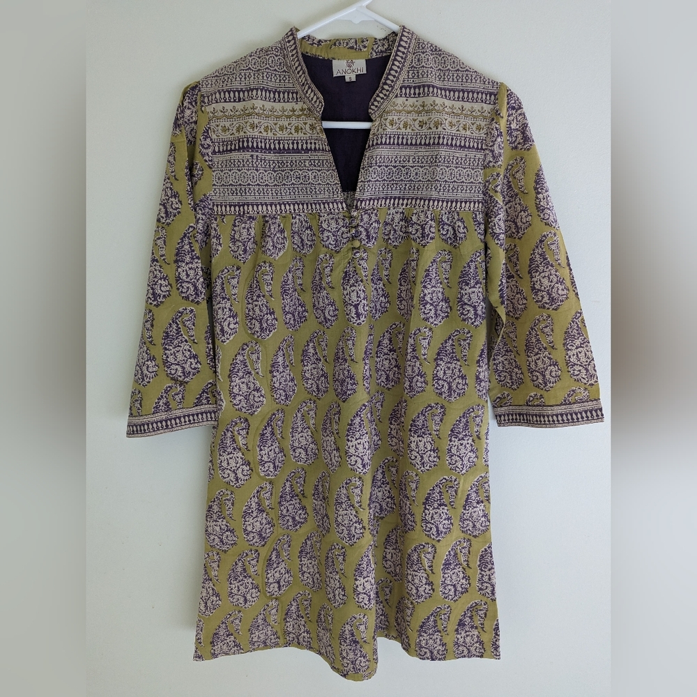 Anokhi hand block printed tunic/dress